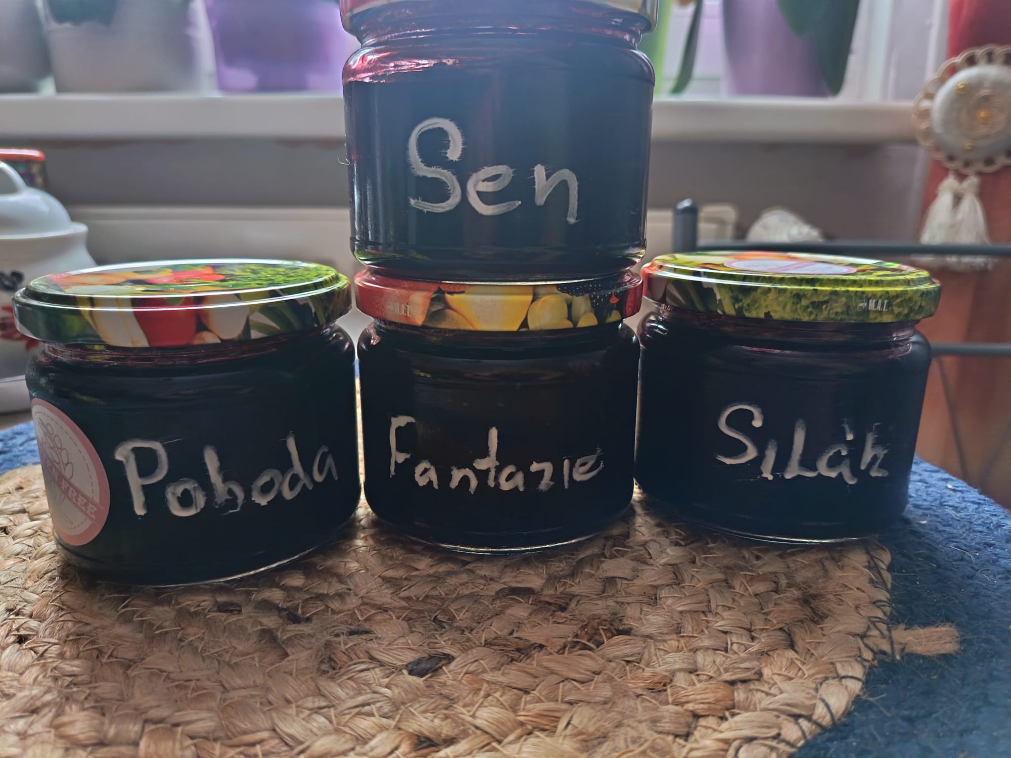 Borůvkové marmelády: Silák, Pohoda, Sen, Fantazie